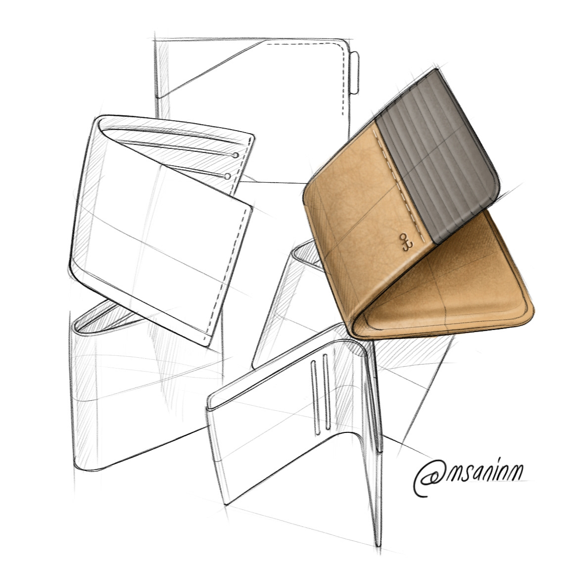 Mauricio Sanin，sketch，Hand drawn，