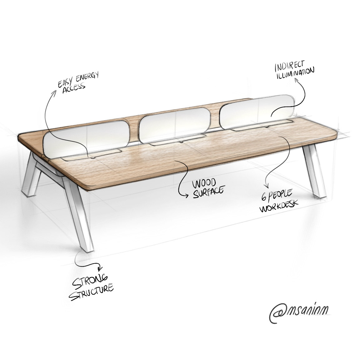 Mauricio Sanin，sketch，Hand drawn，
