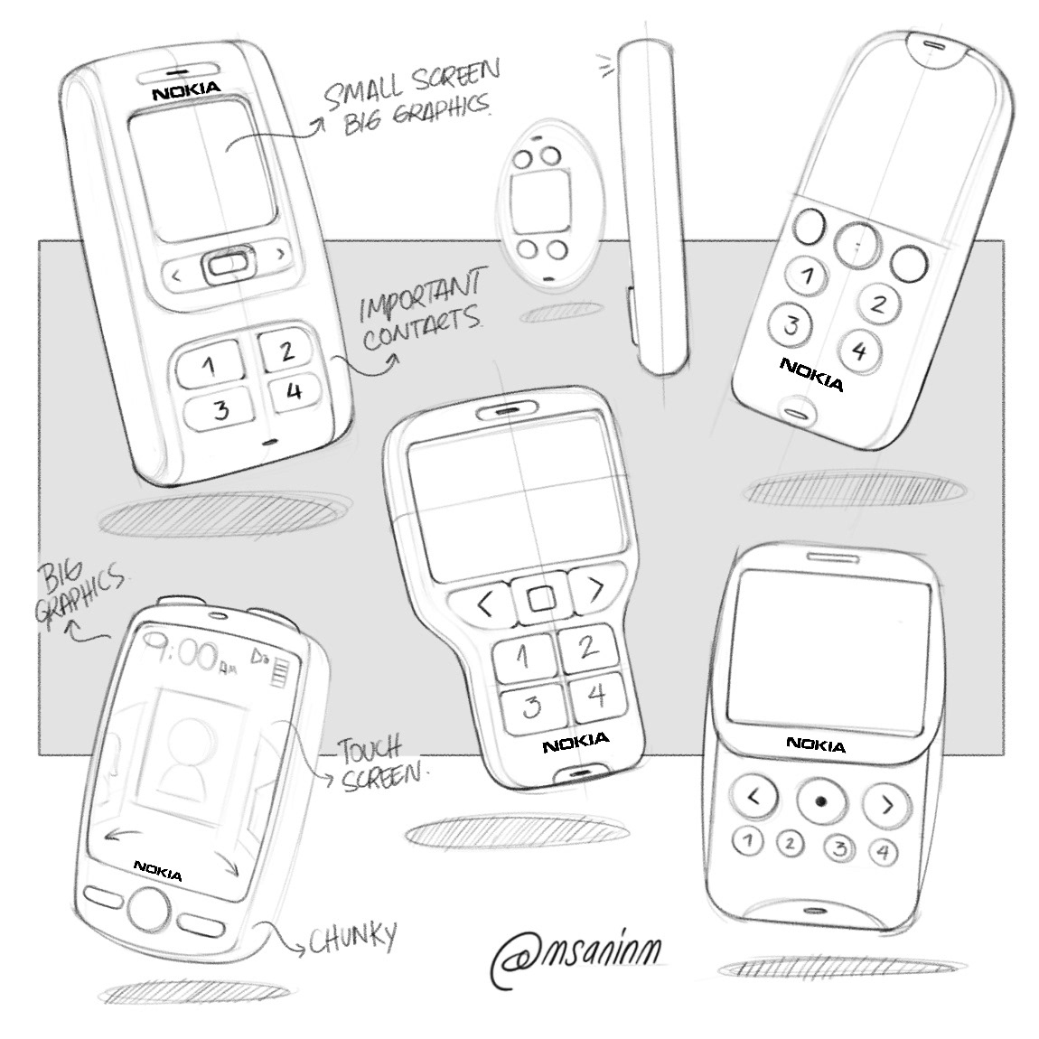 Mauricio Sanin，sketch，Hand drawn，