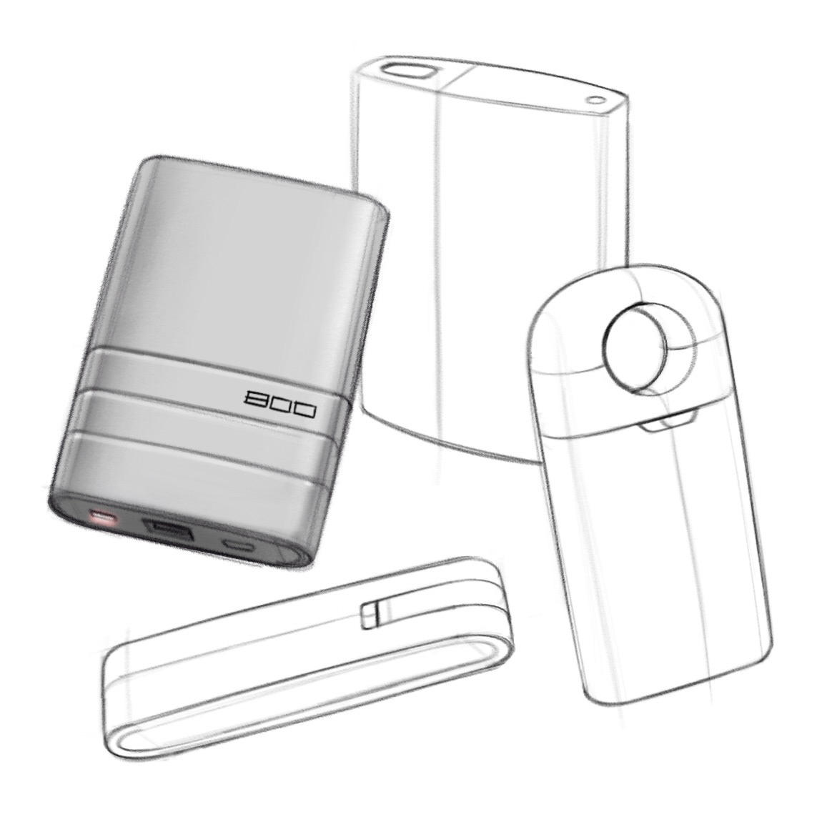 Mauricio Sanin，sketch，Hand drawn，