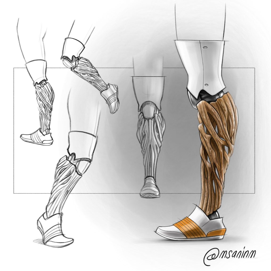 Mauricio Sanin，sketch，Hand drawn，