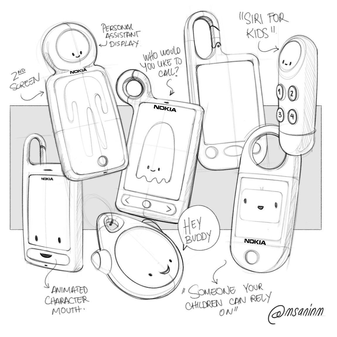 Mauricio Sanin，sketch，Hand drawn，