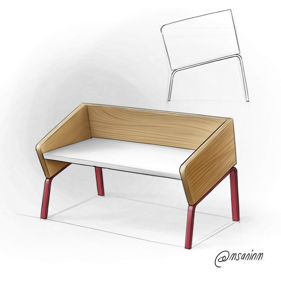 Mauricio Sanin，sketch，Hand drawn，