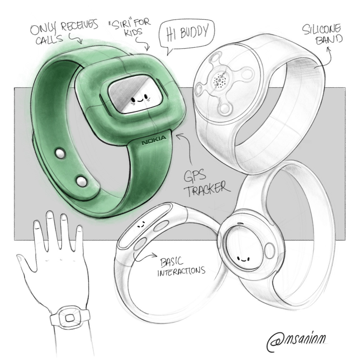 Mauricio Sanin，sketch，Hand drawn，