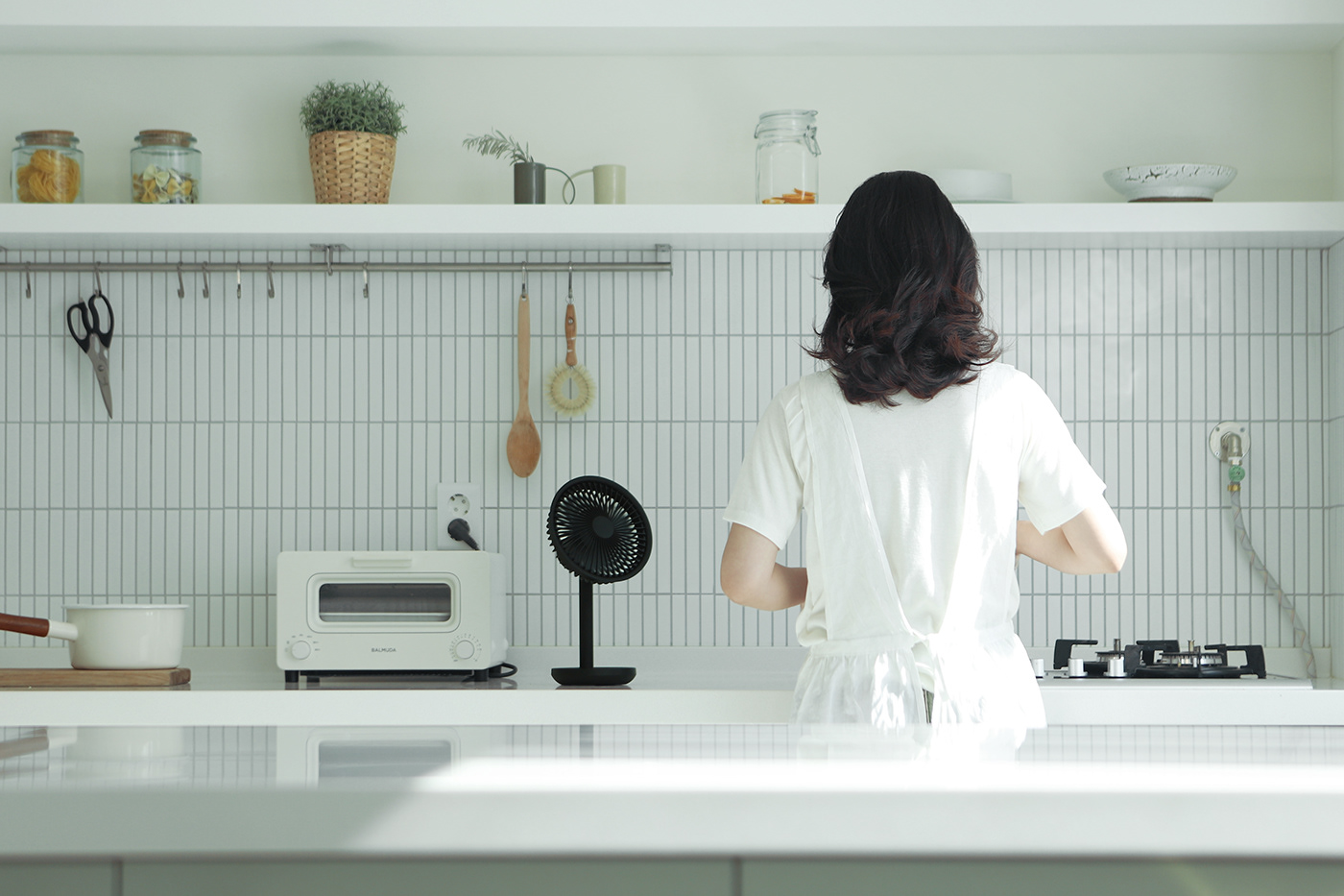 electric fan，STAND FAN，Second White，