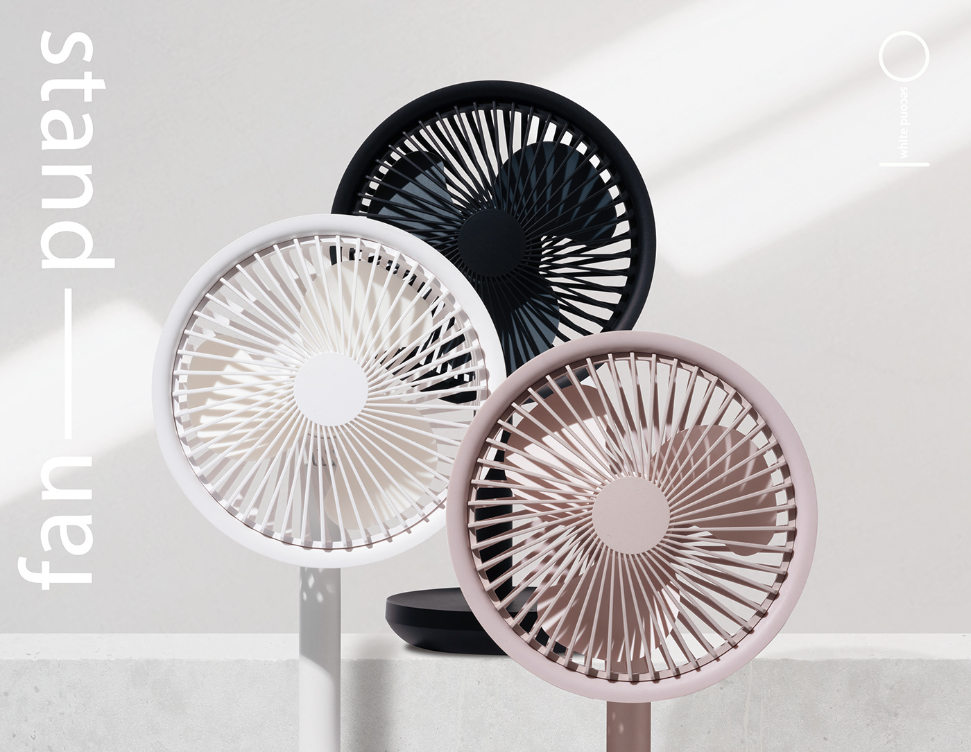 electric fan，STAND FAN，Second White，