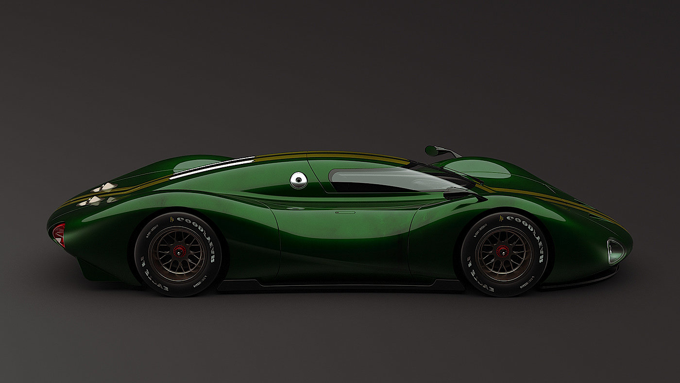 Concept Car，绿色，跑车，汽车，