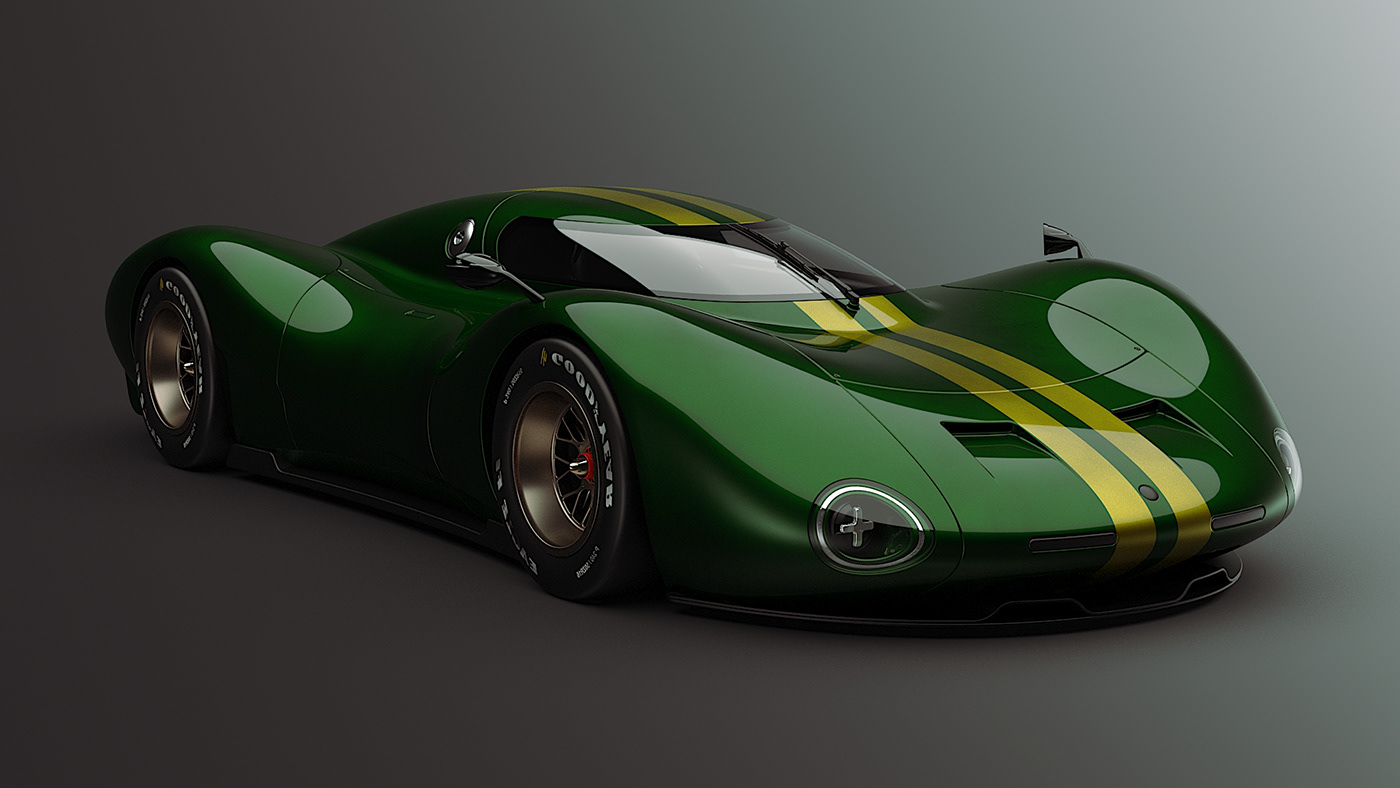 Concept Car，green，Sports car，automobile，