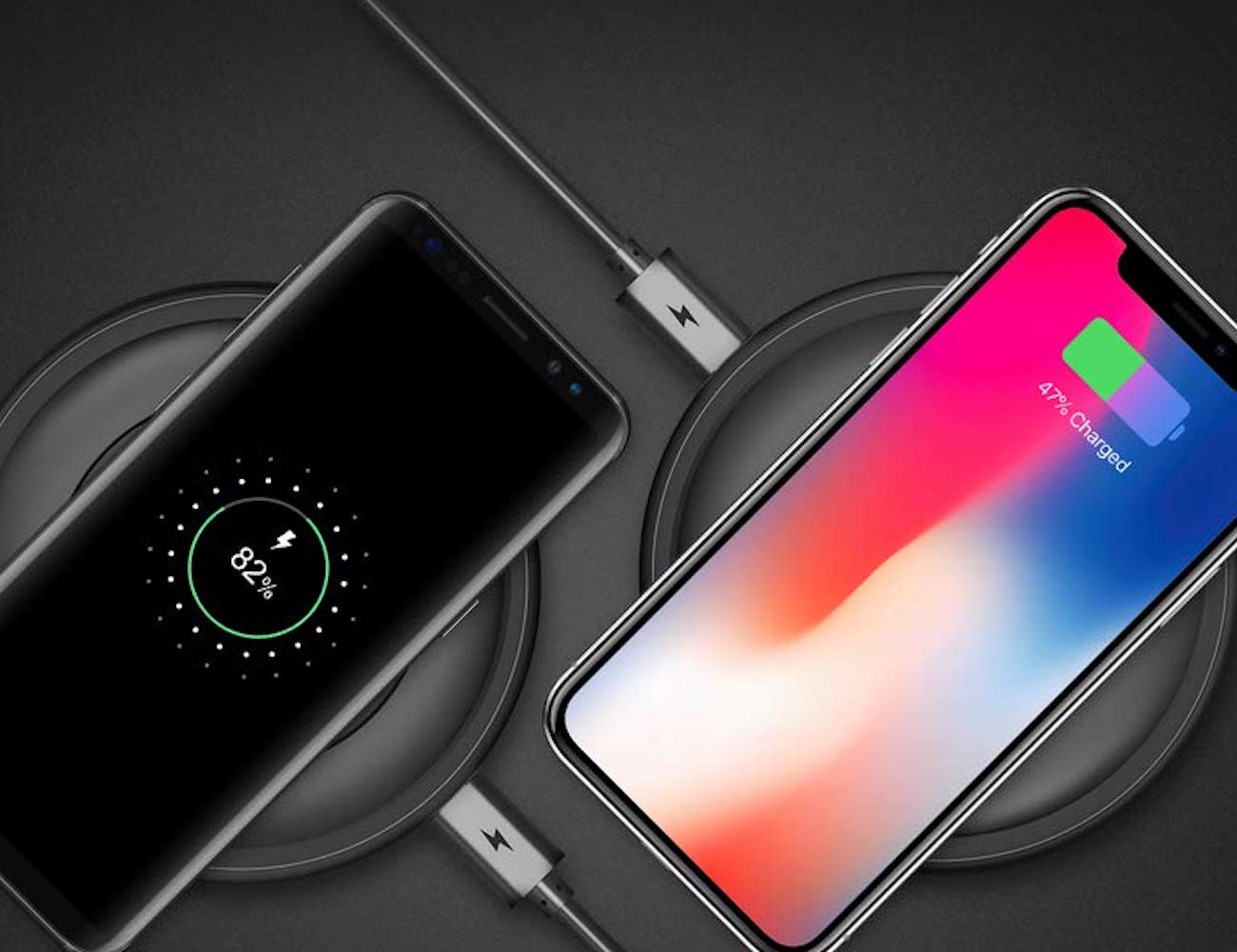 fast，RAVPower，charge，wireless，black，