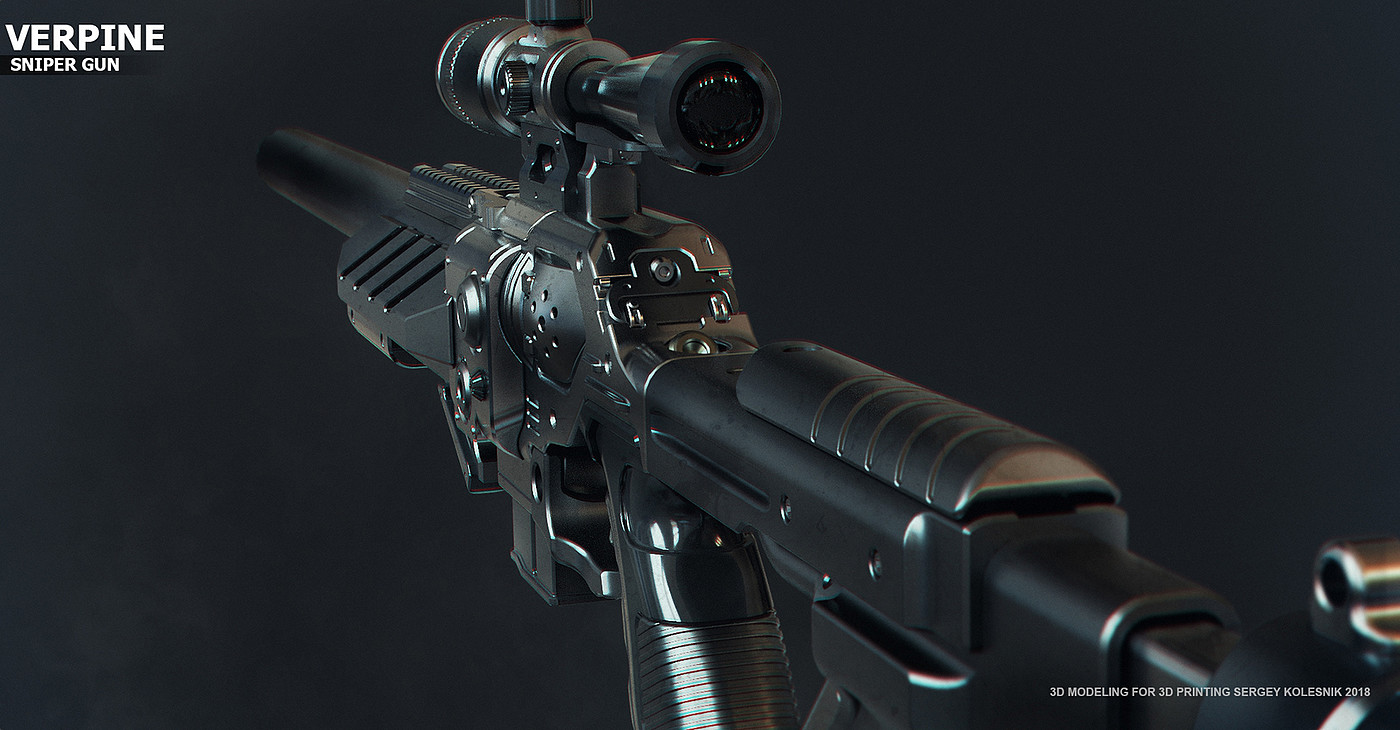 枪支，模型，游戏，Verpine sniper，狙击枪，