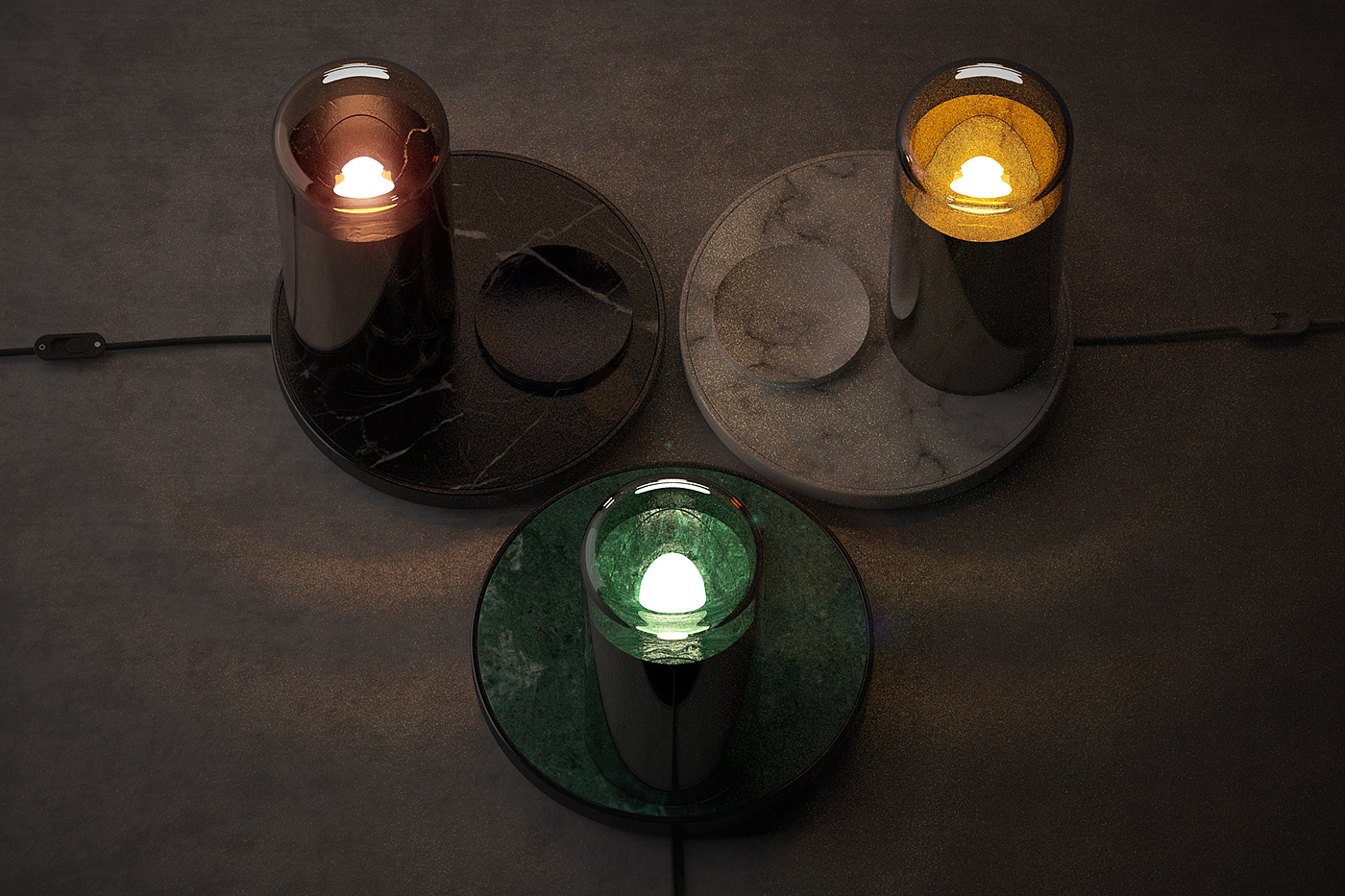 Desk lamp，ILo，Kevin DEPAPE，Marble，Receive，lighting，