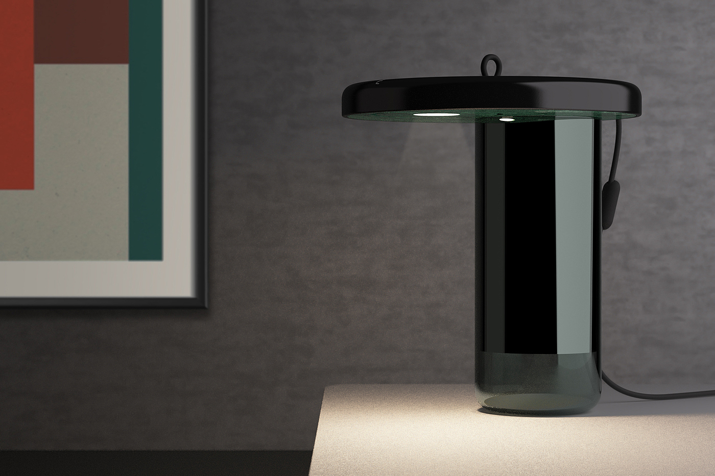 Desk lamp，ILo，Kevin DEPAPE，Marble，Receive，lighting，