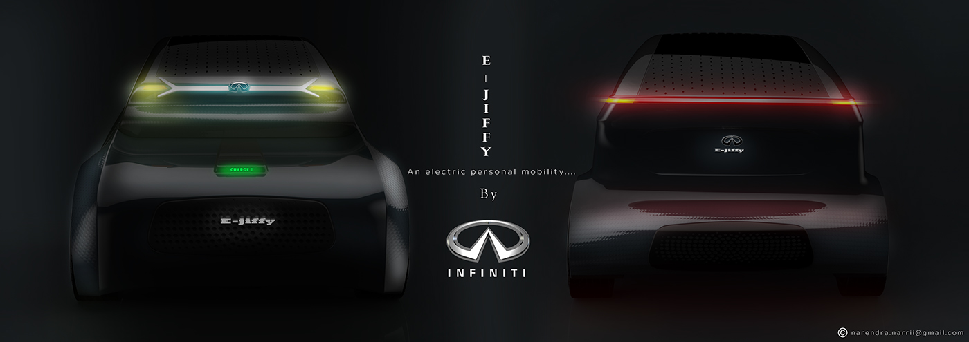 industrial design，vehicle，electric vehicle，INFINITI E-JIFFY，
