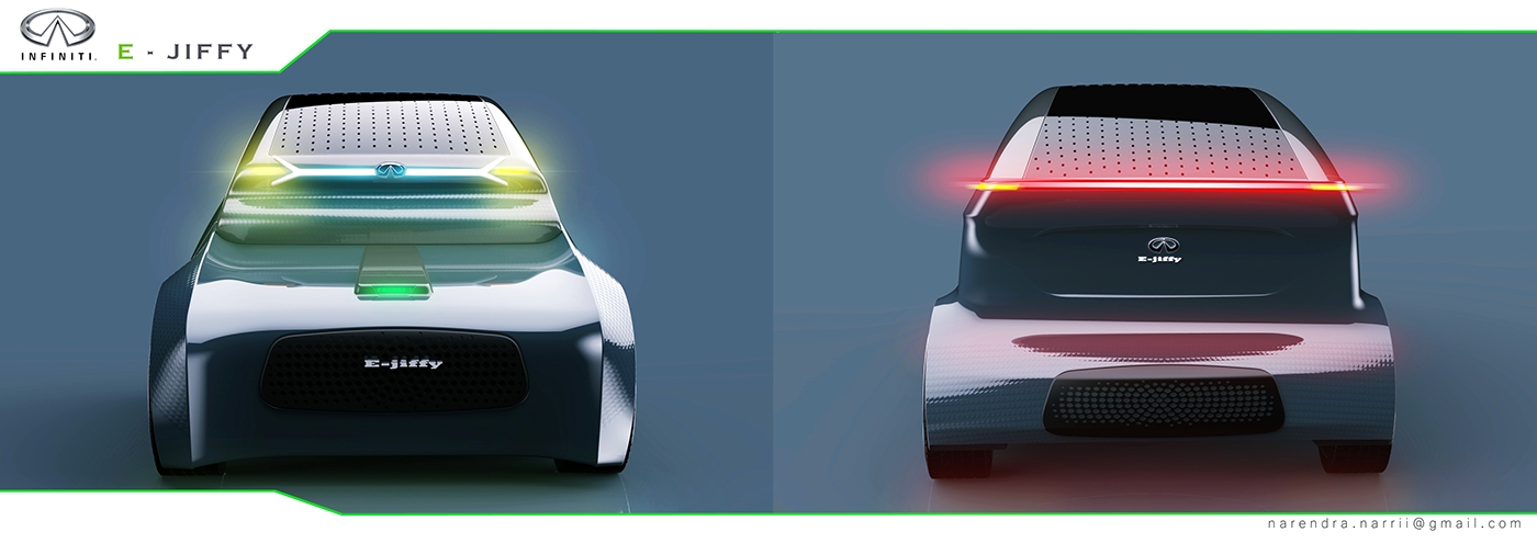 industrial design，vehicle，electric vehicle，INFINITI E-JIFFY，