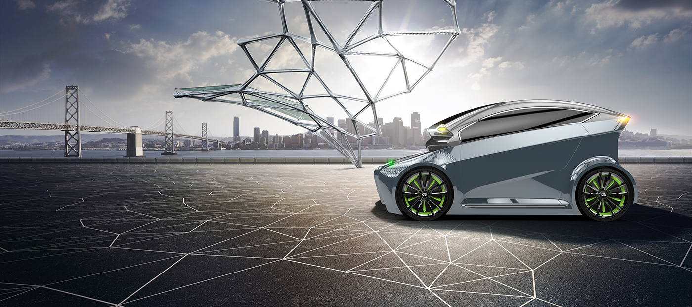 industrial design，vehicle，electric vehicle，INFINITI E-JIFFY，