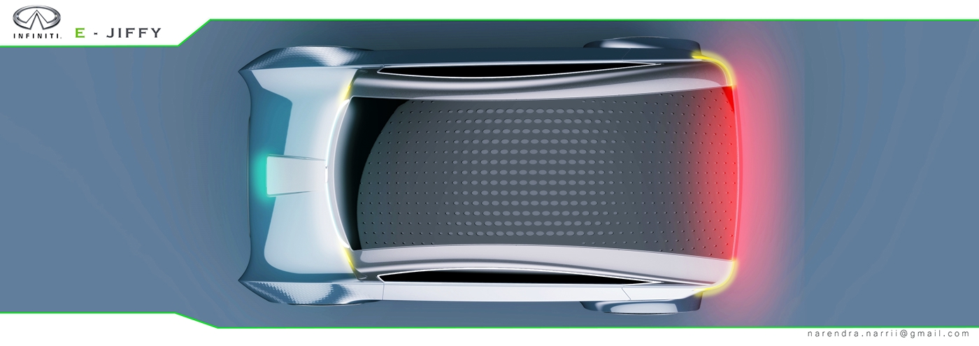 industrial design，vehicle，electric vehicle，INFINITI E-JIFFY，