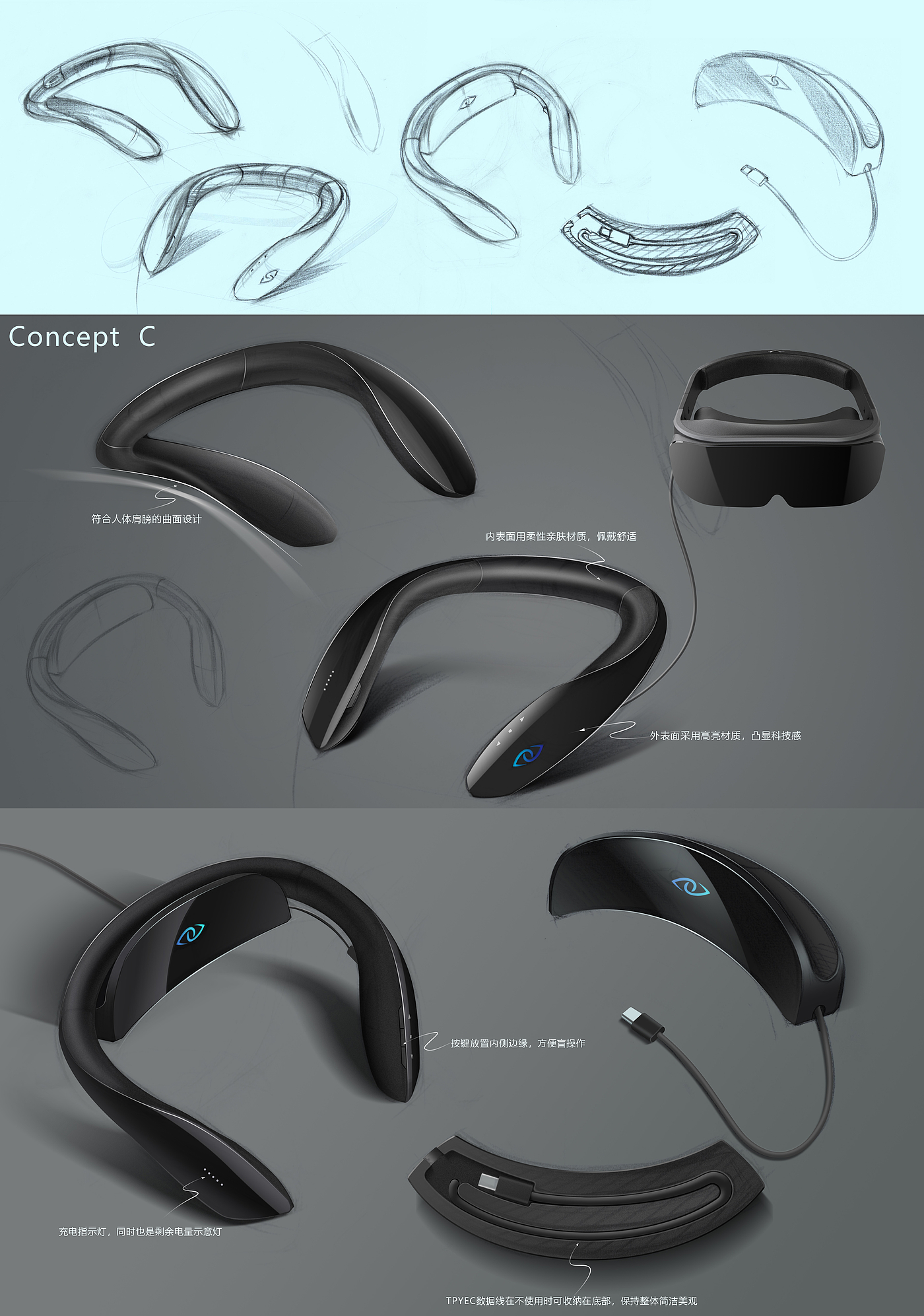 vr，穿戴设备，设计过程，虚拟现实，分体式VR主机，