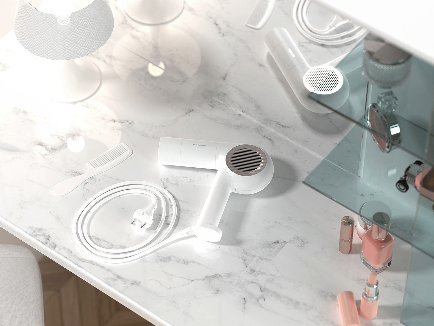 product design，Hair Products ，hair drier，J3，