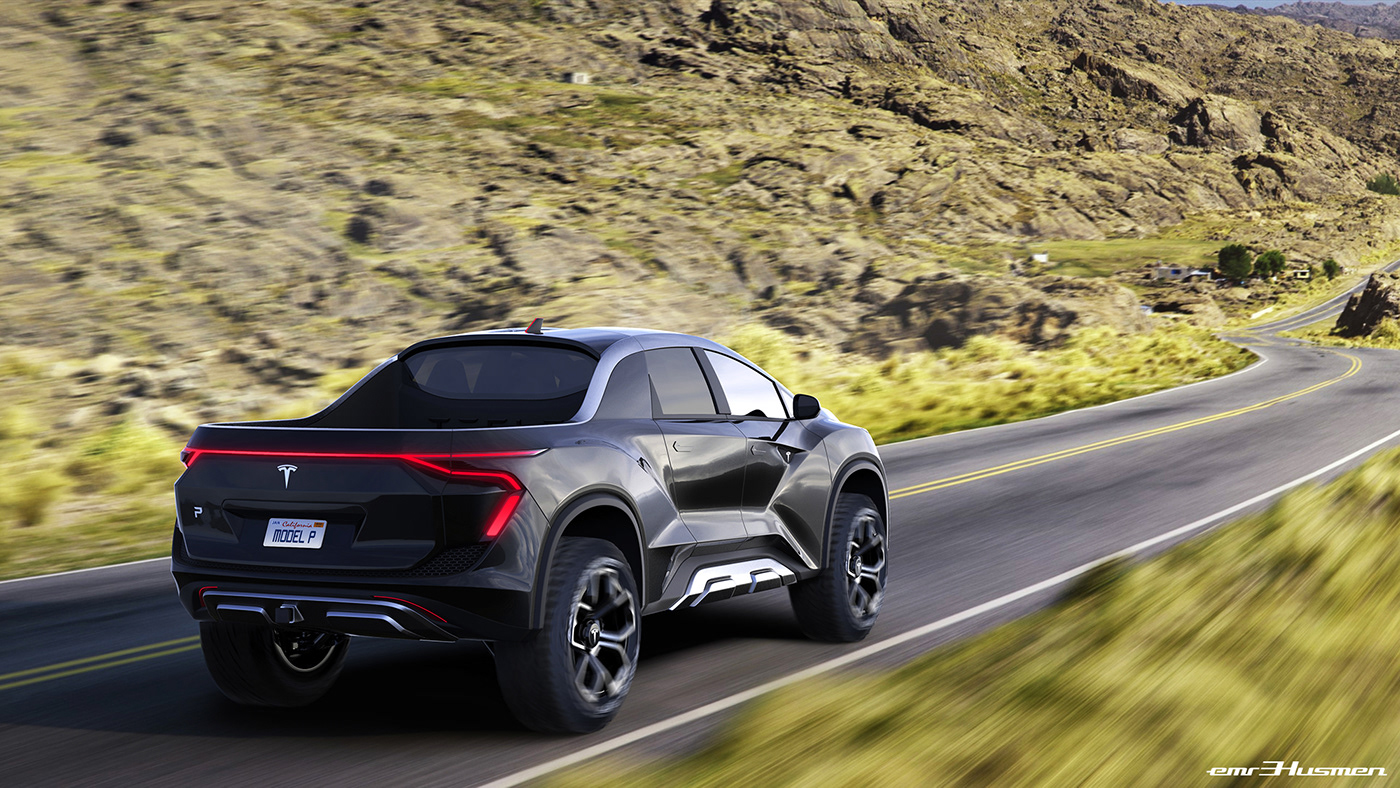 Pickup truck，Name Husmen，Tesla，tesla，automobile，