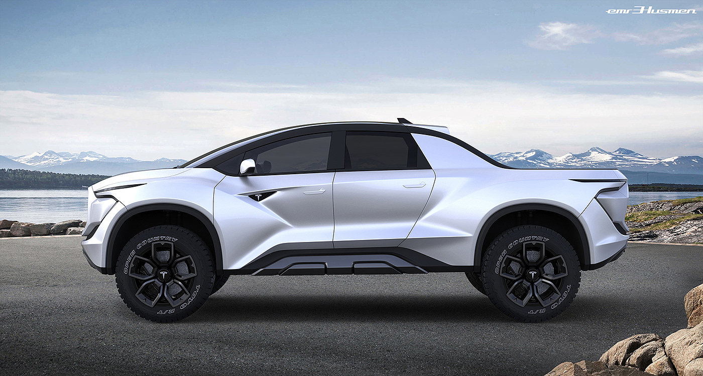 Pickup truck，Name Husmen，Tesla，tesla，automobile，