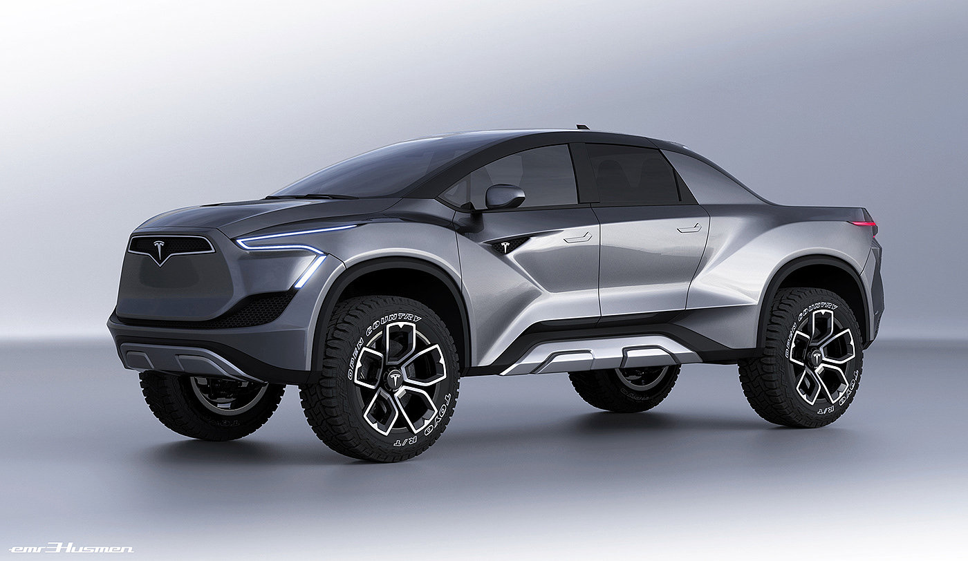 Pickup truck，Name Husmen，Tesla，tesla，automobile，