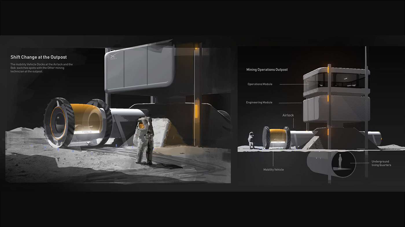 Tesla，Moon，tesla，Logan Phillips，