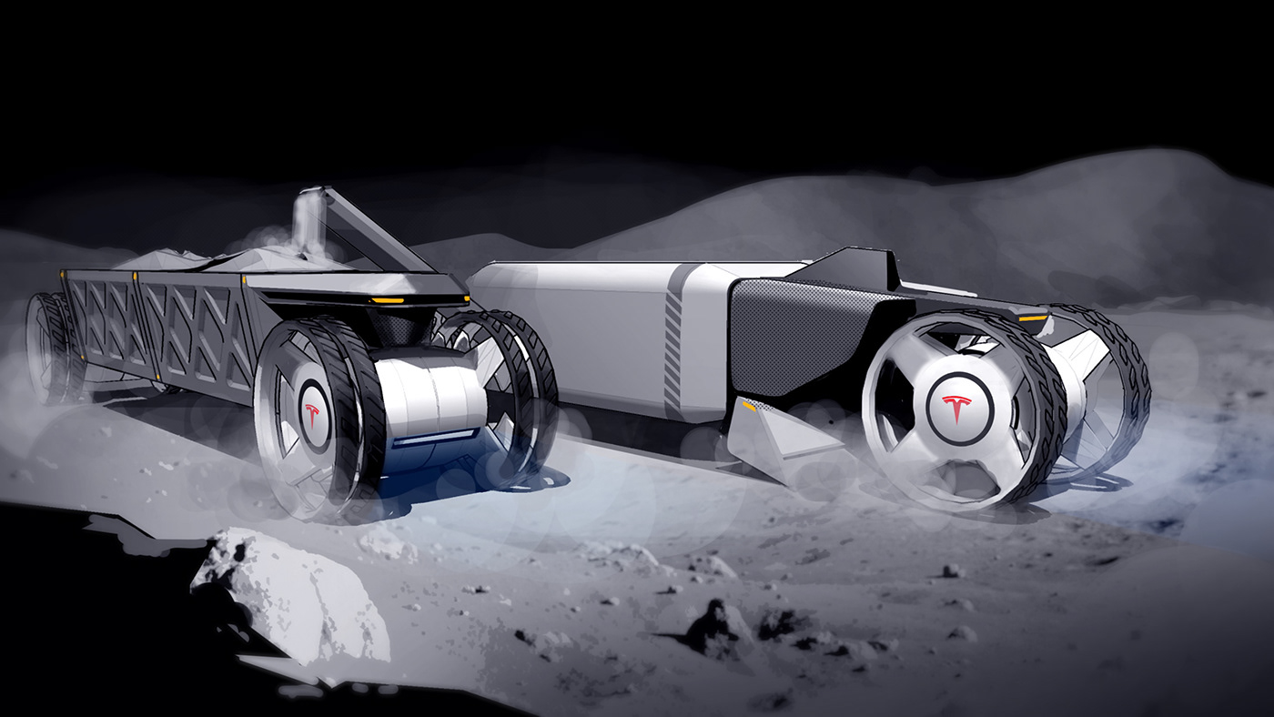 Tesla，Moon，tesla，Logan Phillips，