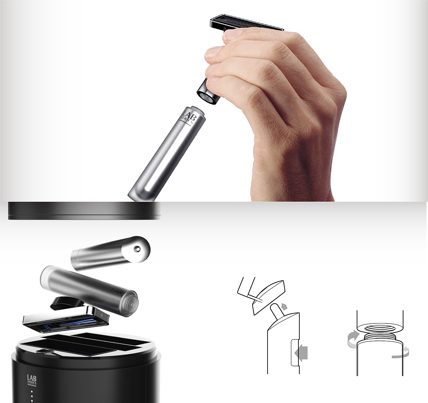 LAB RAZOR，OK，waterproof，man，razor，razor，