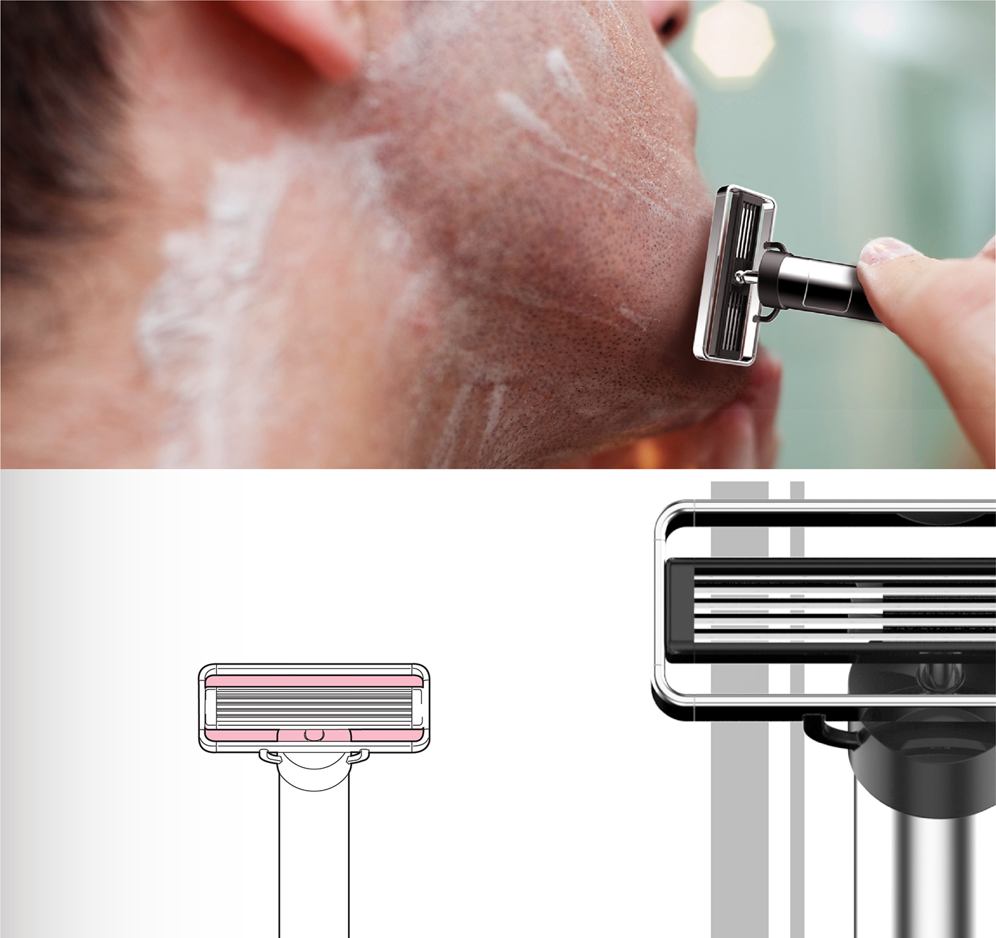 LAB RAZOR，OK，waterproof，man，razor，razor，