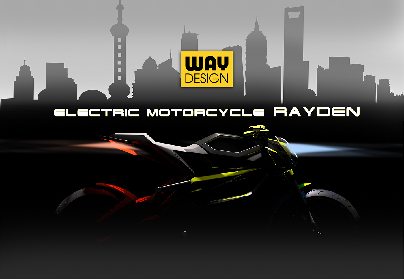 Leiden，Leiden，Electric，Low Layer，yellow，motorcycle，