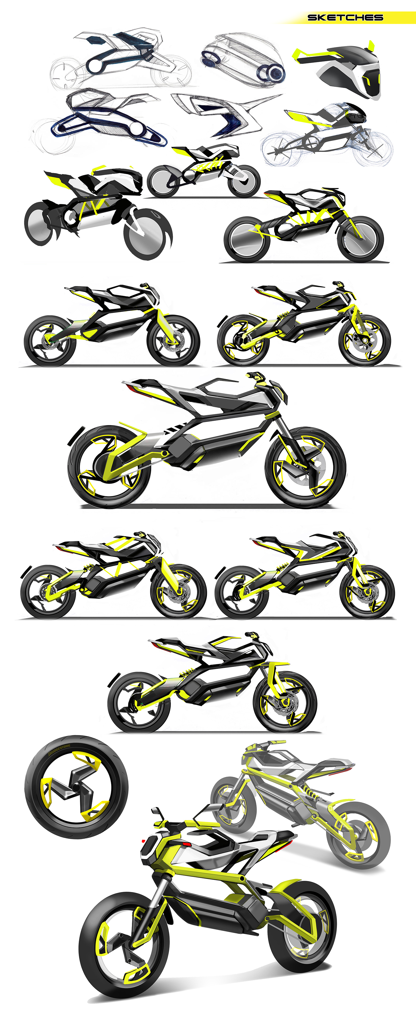 Leiden，Leiden，Electric，Low Layer，yellow，motorcycle，