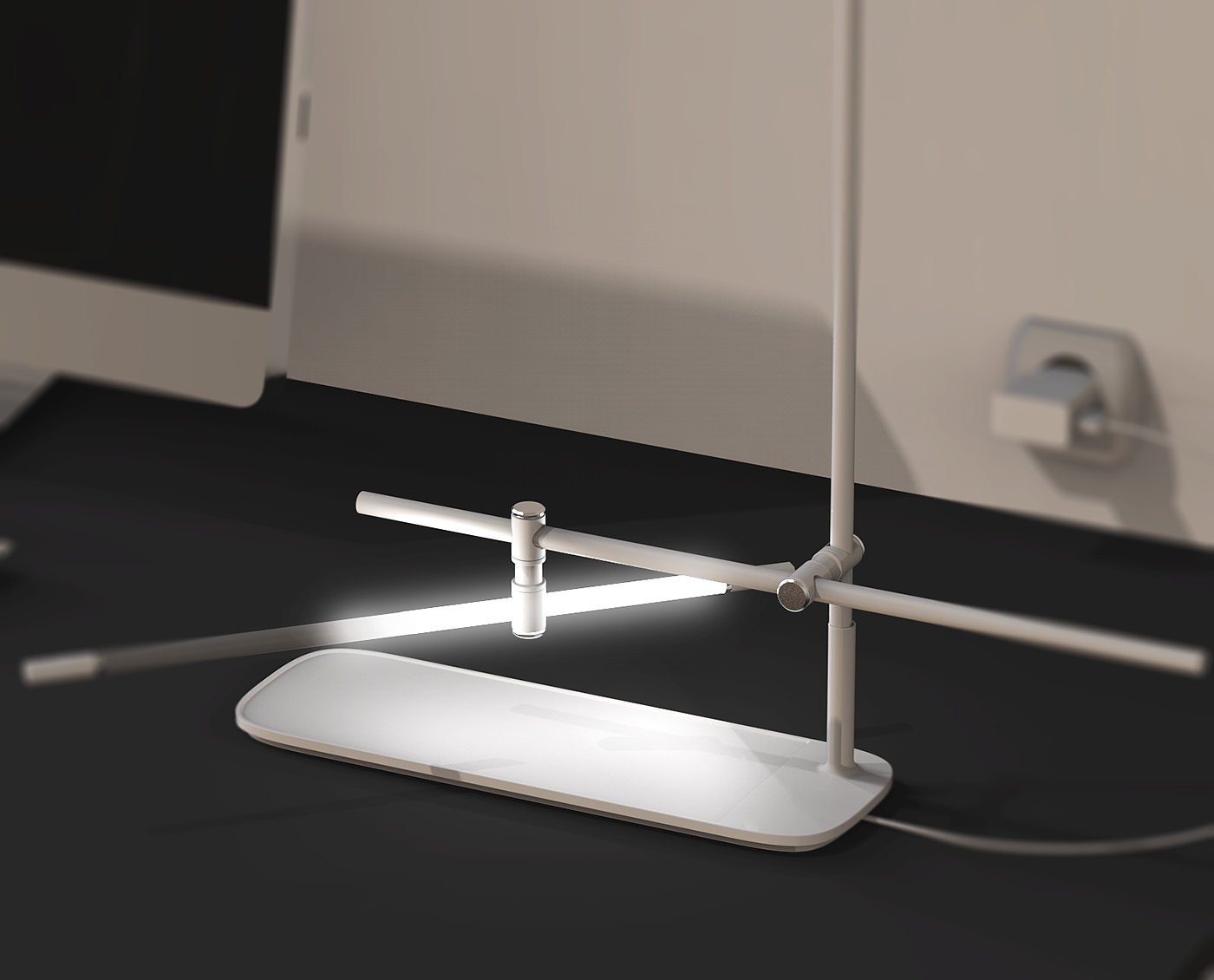 multi-function，line，Desk lamp，wireless charger ，