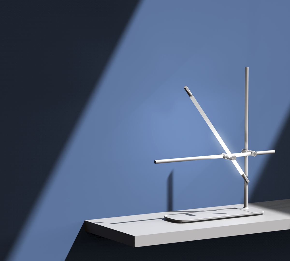 multi-function，line，Desk lamp，wireless charger ，