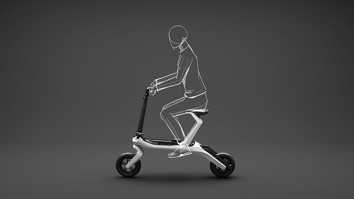 概念设计，交通工具，电动，自行车，