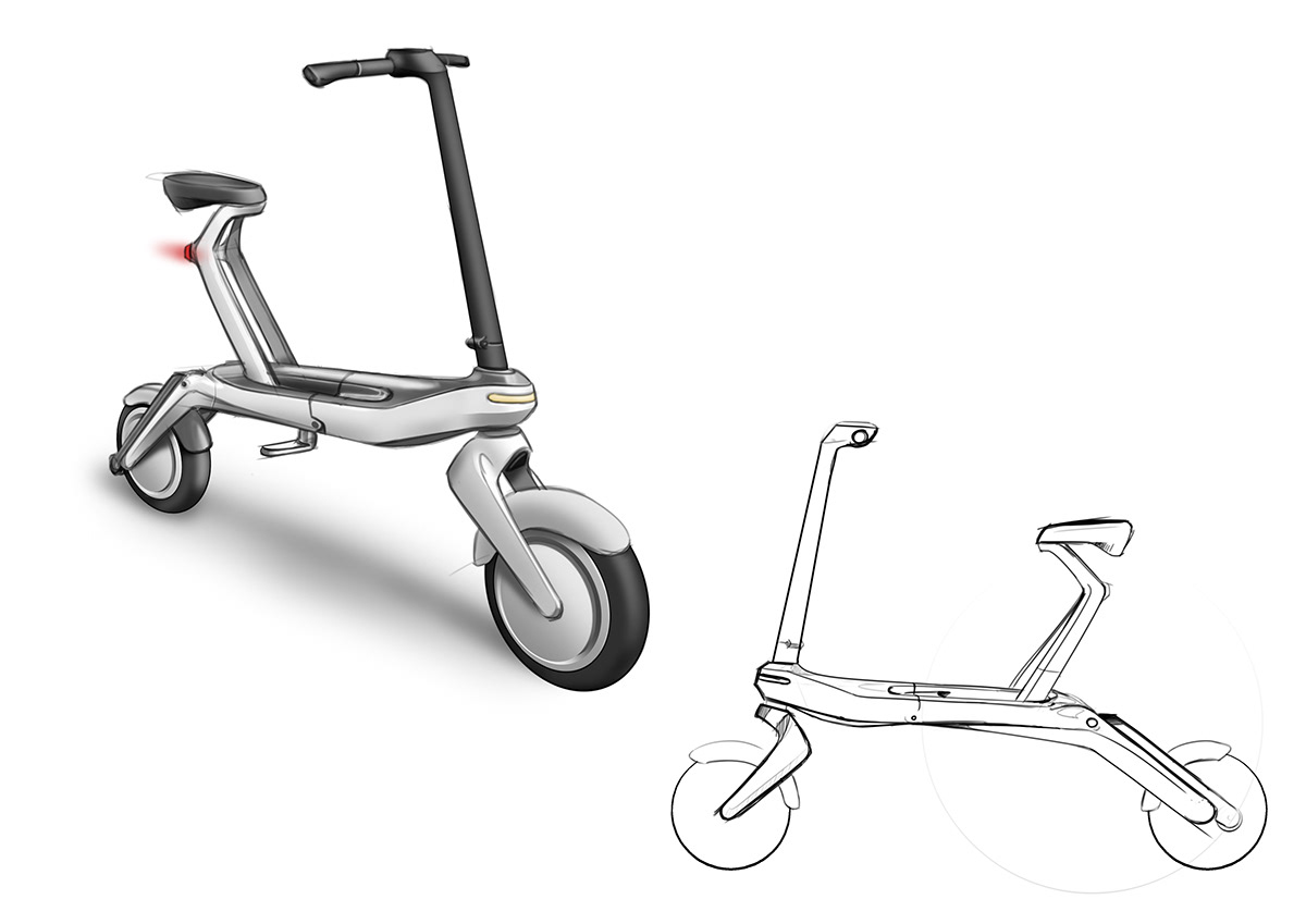 conceptual design，vehicle，Electric，Bicycle，