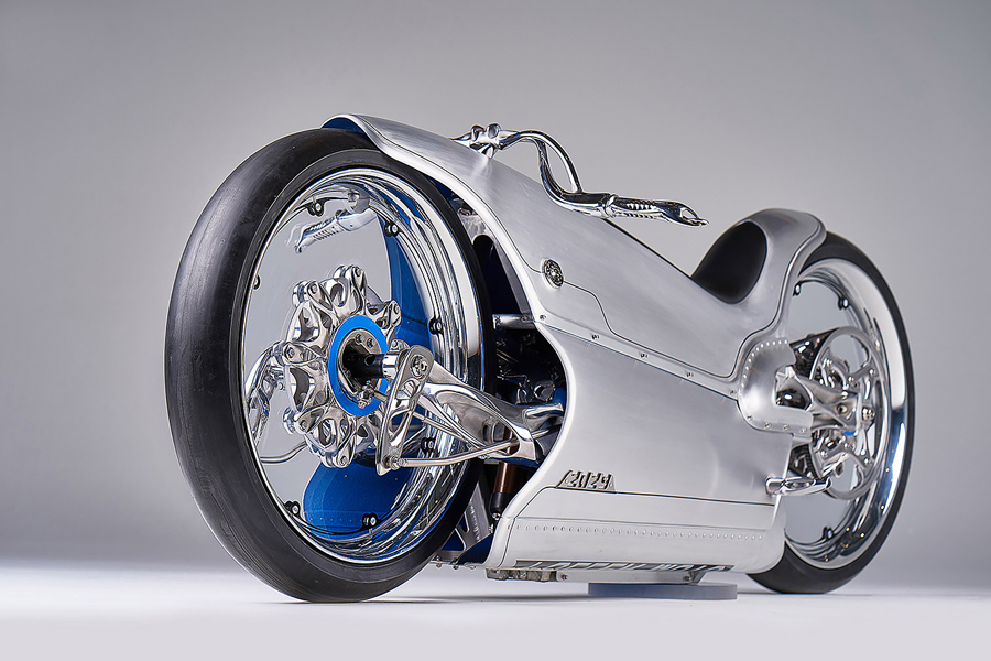 Bryan Fuller，Majestic，Electric，silver，motorcycle，