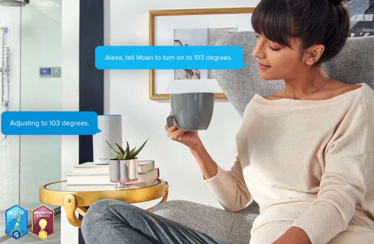 U by Moen，Shower head，intelligence，Bath system，