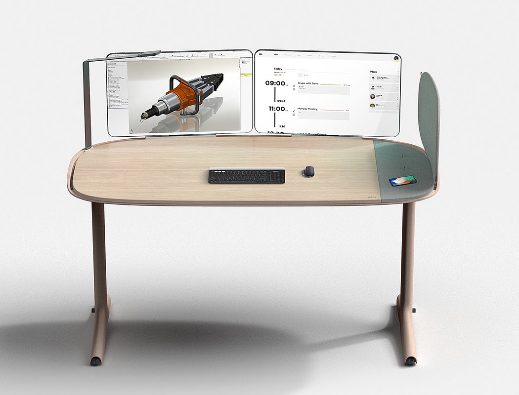 product design，industrial design，desk，Table，to work in an office，modularization，