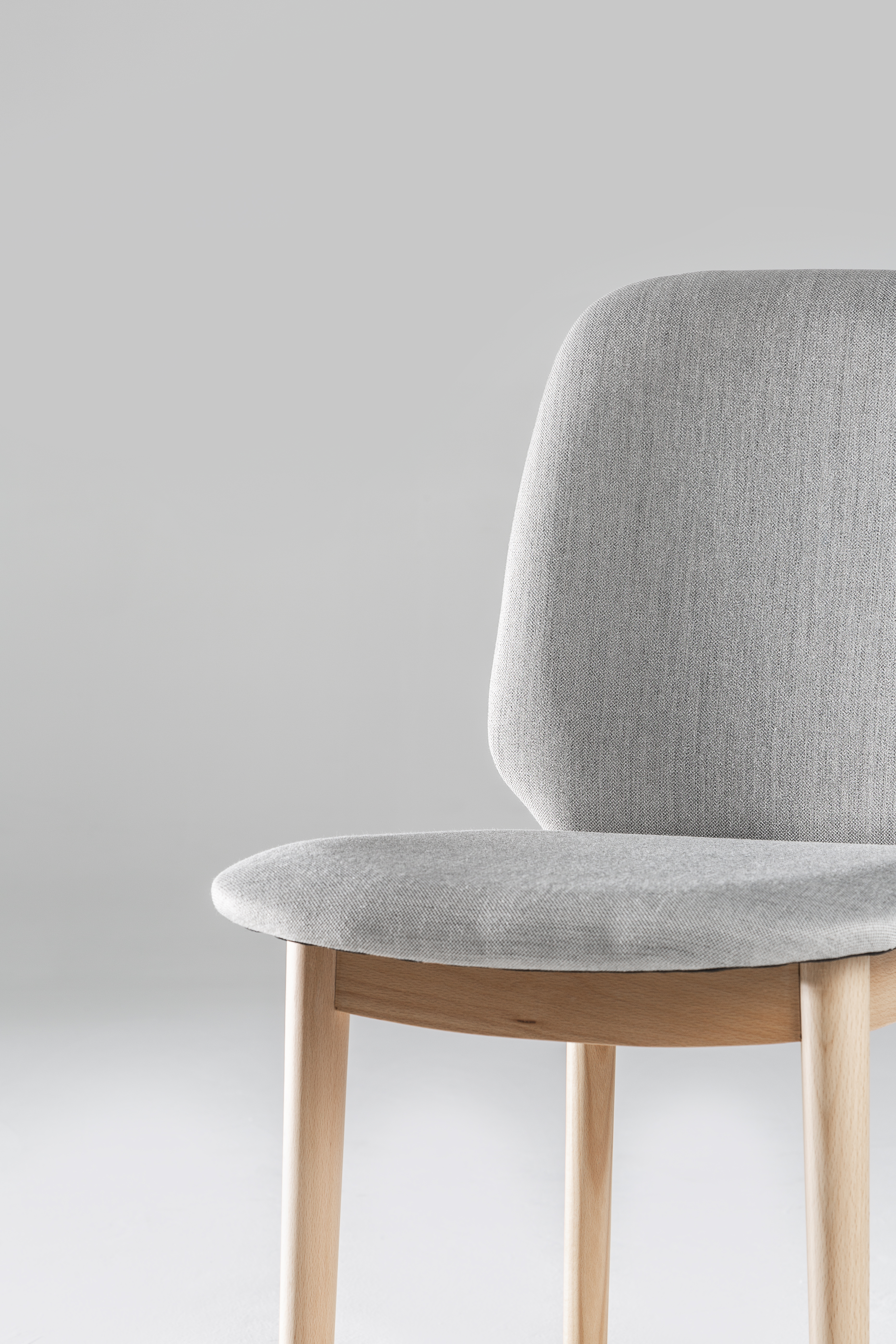 Upholstered chair, solid wood chair, original design, shell，