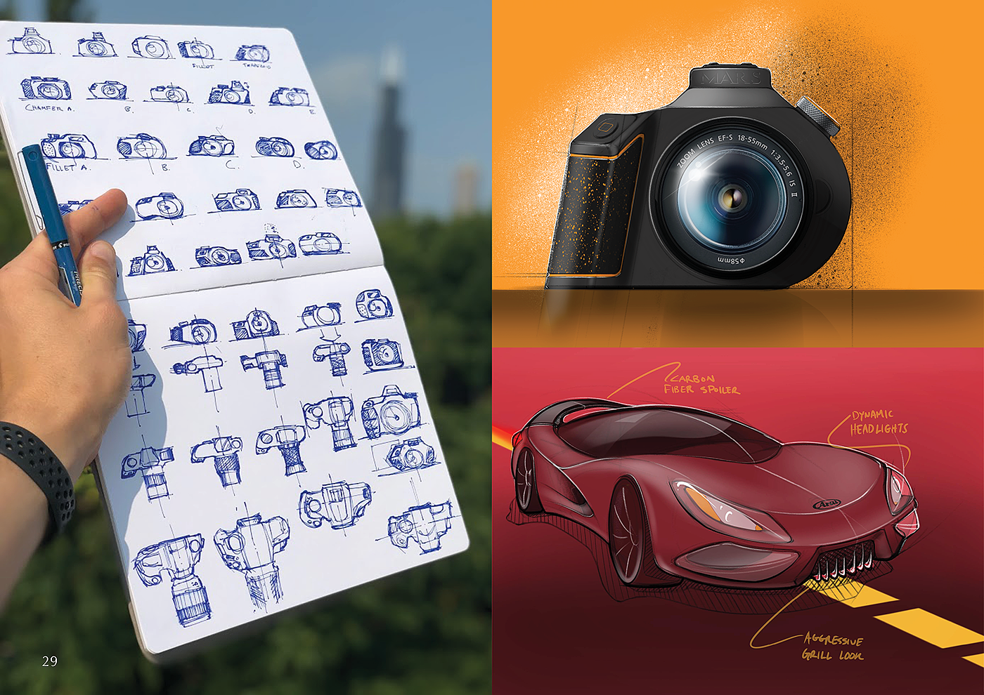 Hand drawn，sketch，industrial design，product design，