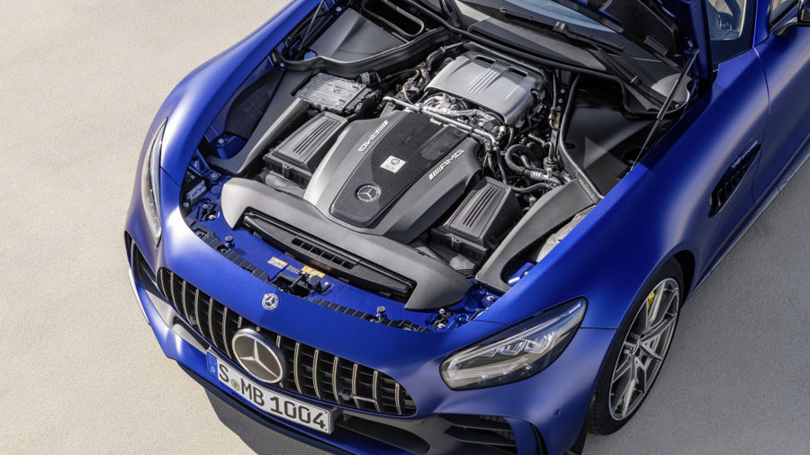 AMG GT，mercedes，Sports car，open car，automobile，blue，Benz，