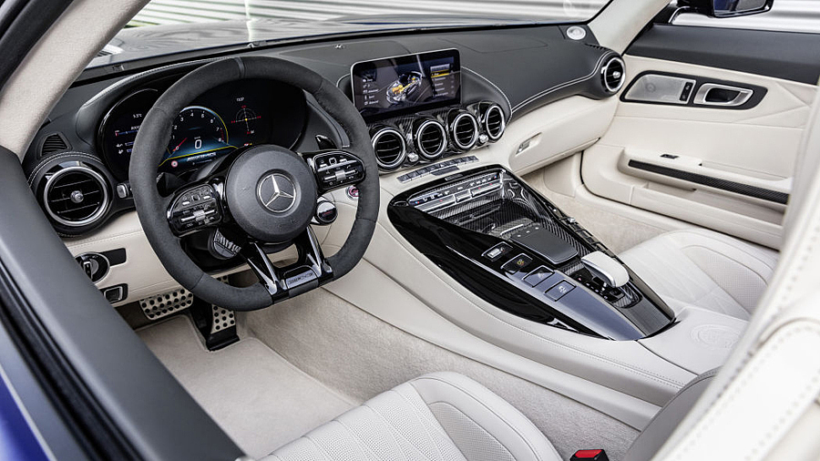 AMG GT，mercedes，Sports car，open car，automobile，blue，Benz，