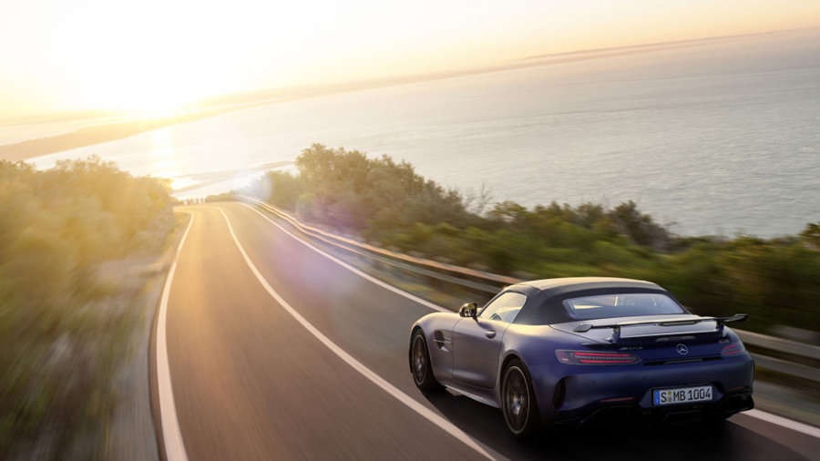AMG GT，mercedes，Sports car，open car，automobile，blue，Benz，