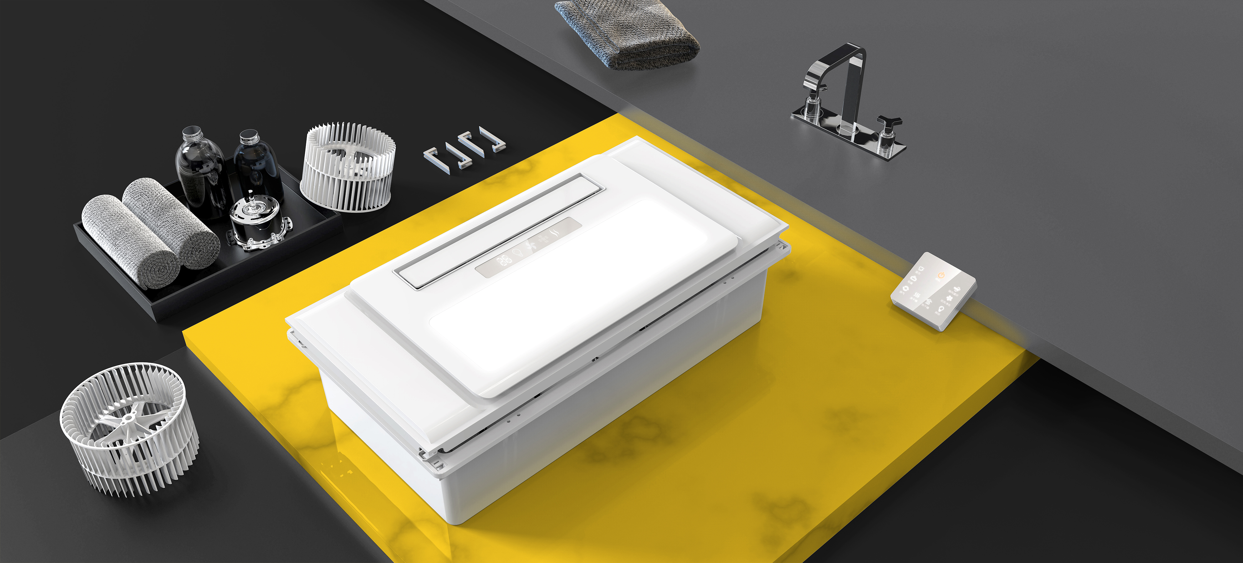 Warm wind，bath heater，Shower Room，Heater，