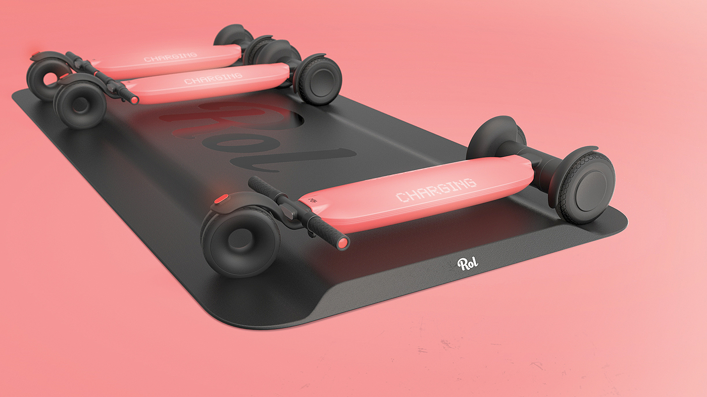 industrial design，vehicle，Electric scooter，Role，