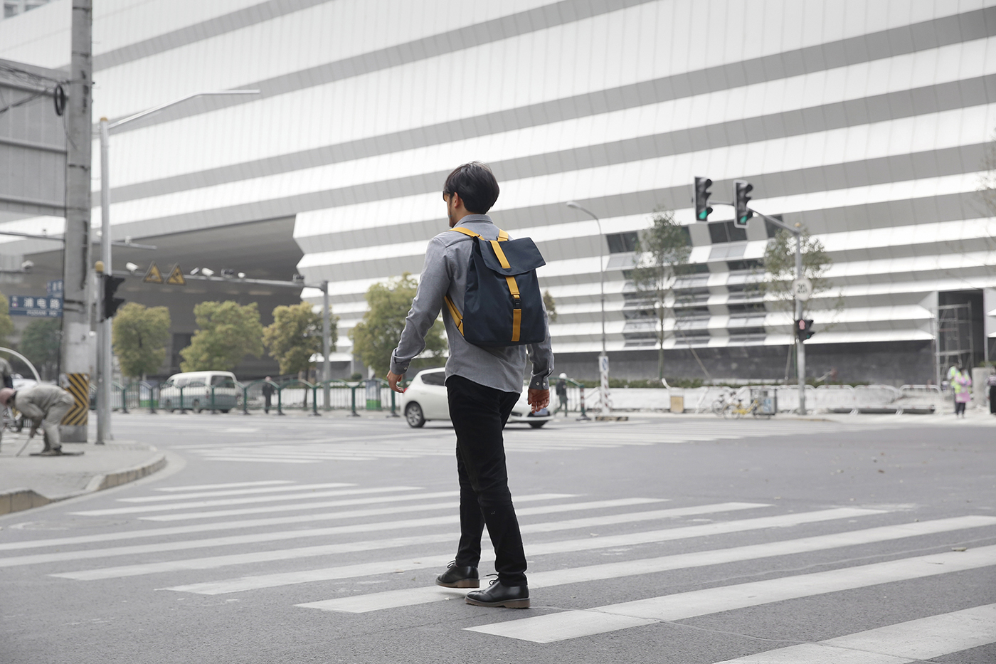 Travel，knapsack，Backpack，No line，fold，deformation，