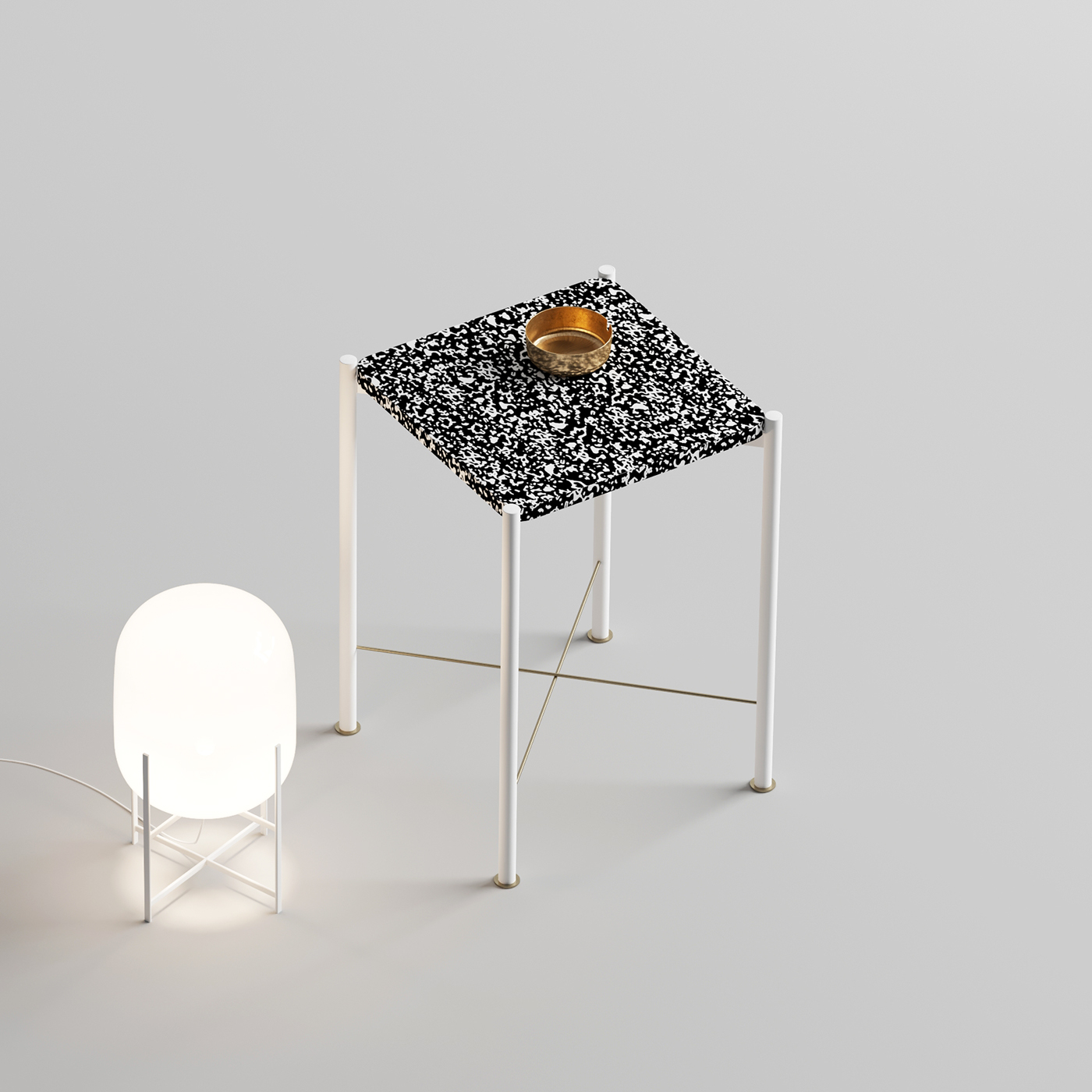 Metal，resin，speckle，chair，