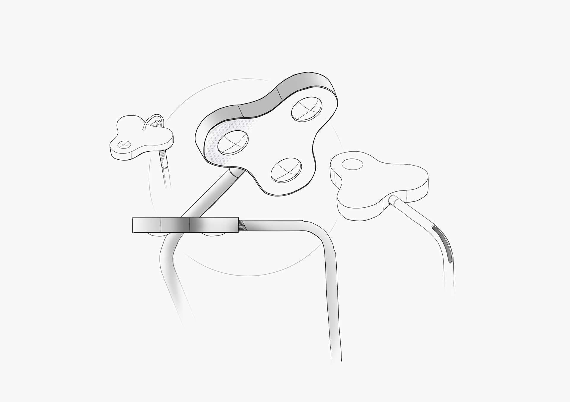 furniture，Clover，Clover LED Lamp，Desk lamp，