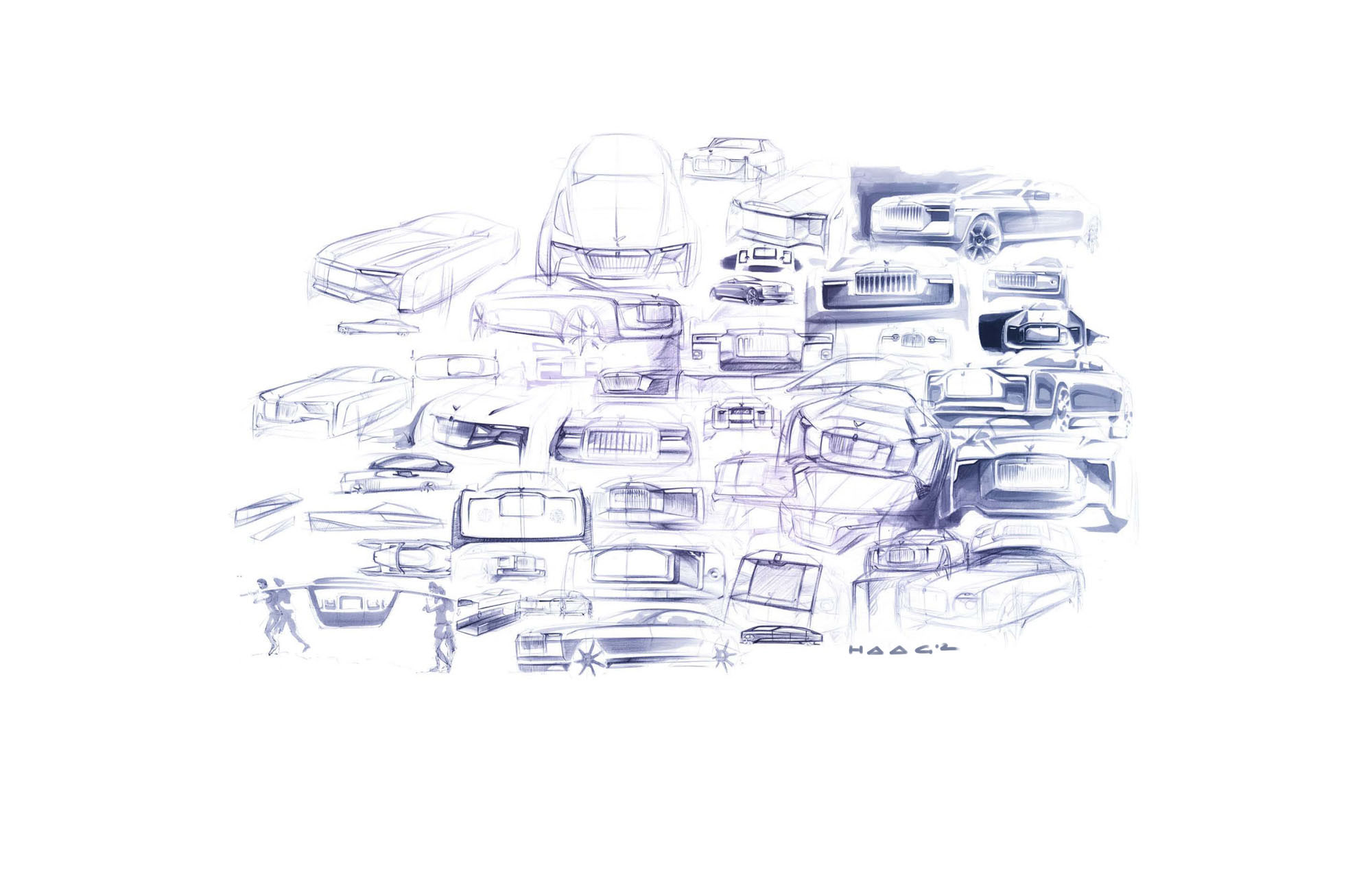 sketch，ghost，Rolls-Royce，