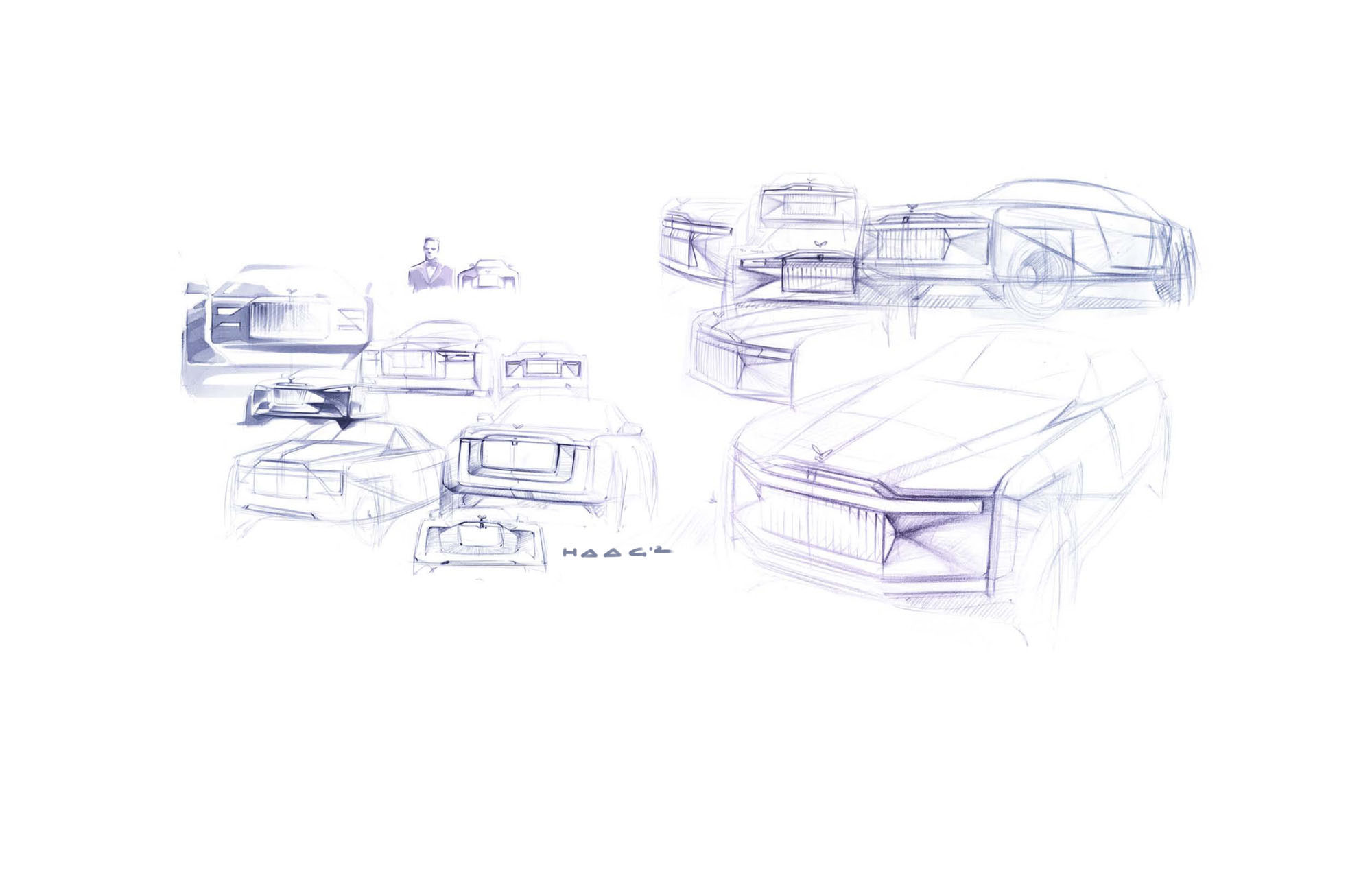 sketch，ghost，Rolls-Royce，